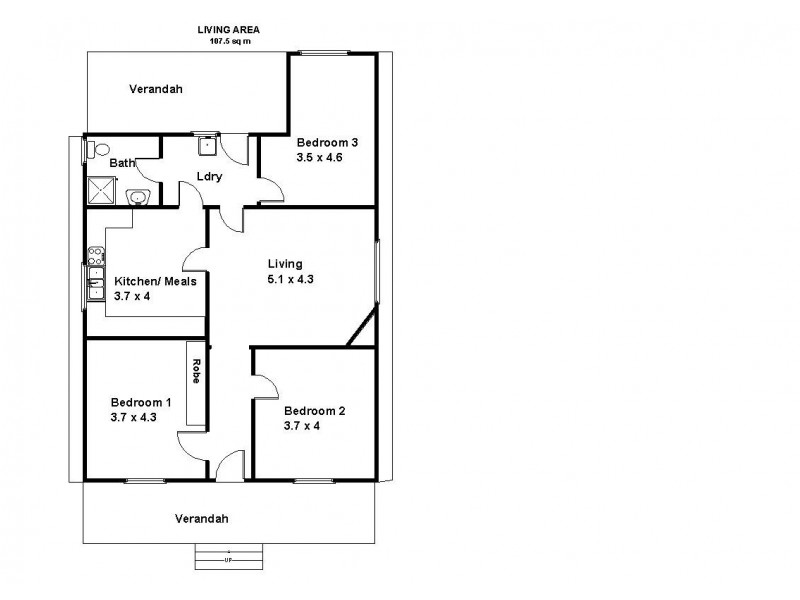 7 Laffer Street, Barmera SA 5345 Floorplan