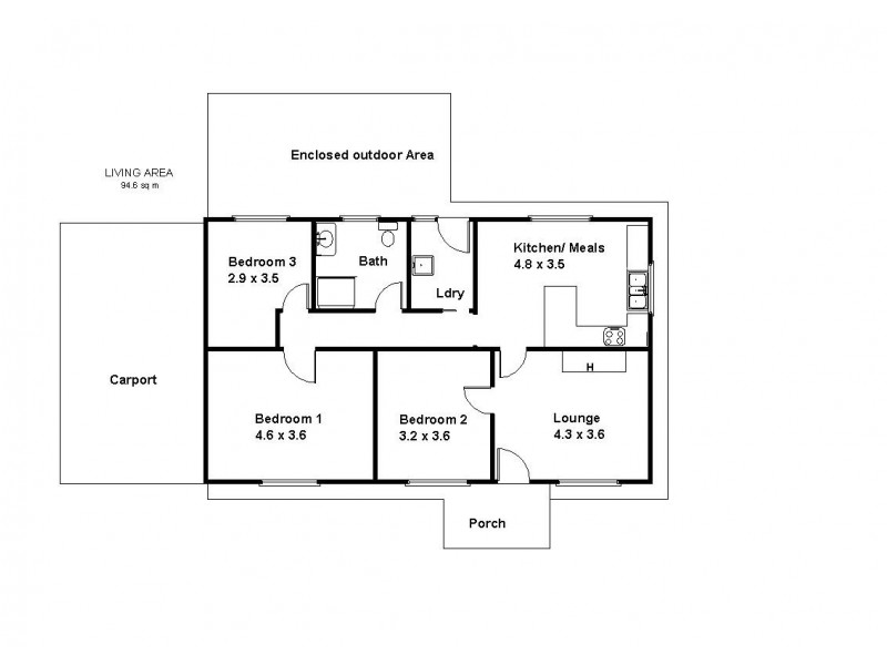 12 Hameister Avenue, Loxton SA 5333 Floorplan