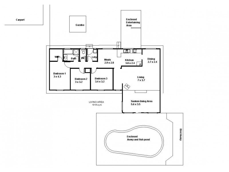 40 Wilkinson Road, Loveday SA 5345 Floorplan