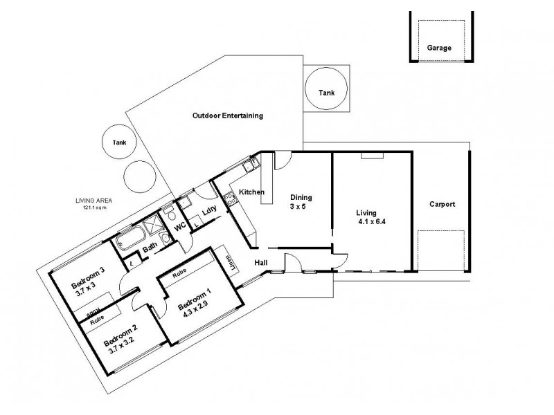 1 Vasey Street, Barmera SA 5345 Floorplan