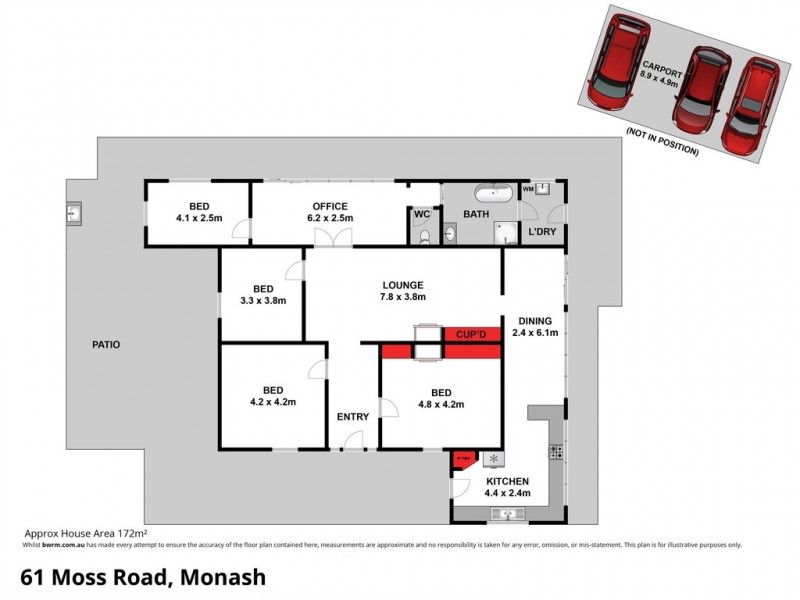 61 Moss Road, Monash SA 5342 Floorplan