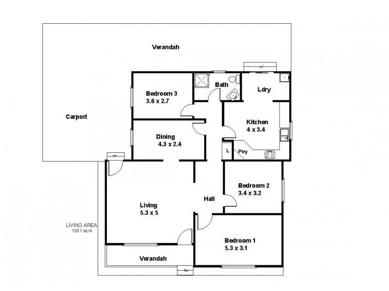 16 West Terrace, Blanchetown SA 5357 Floorplan