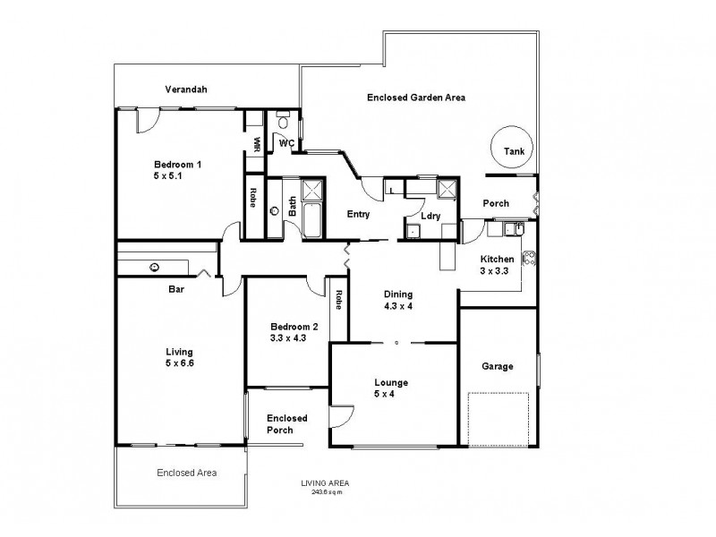 106 Eighteenth street, Renmark SA 5341 Floorplan