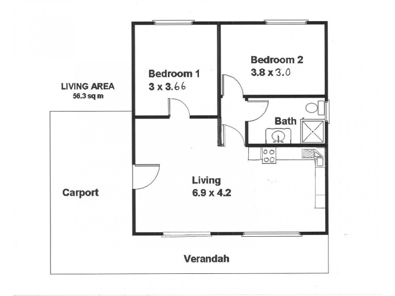 3/42 Queen Elizabeth Drive, Barmera SA 5345 Floorplan