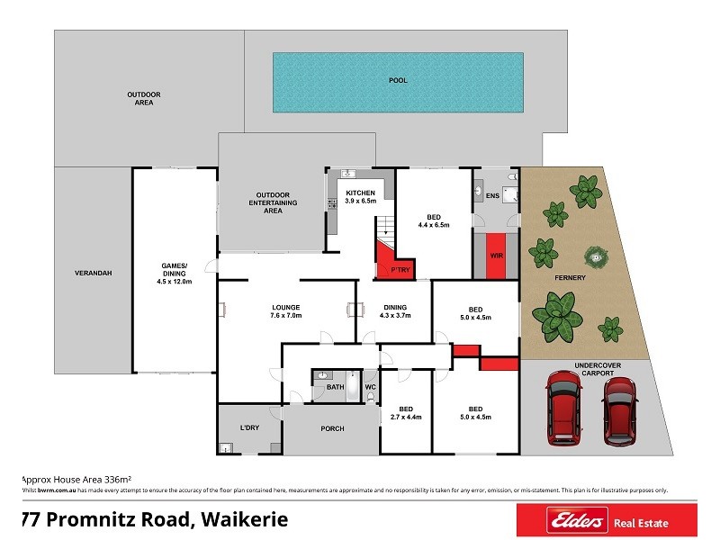 77 Promnitz Road, Waikerie SA 5330 Floorplan