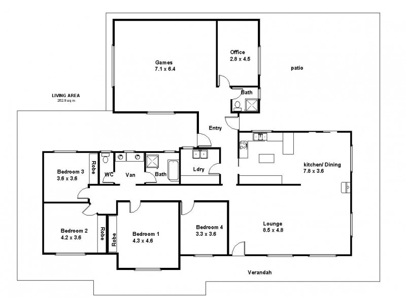 244 Katarapko Crescent, Winkie SA 5343 Floorplan