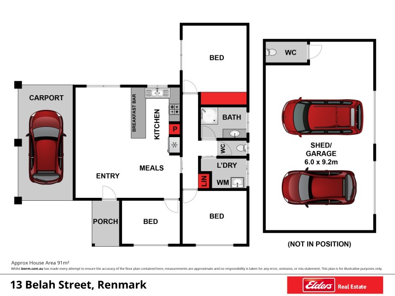 13 Belah Street, Renmark SA 5341 Floorplan