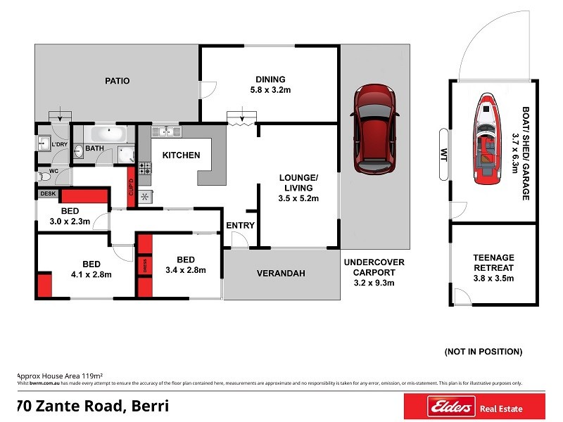 70 Zante Road, Berri SA 5343 Floorplan