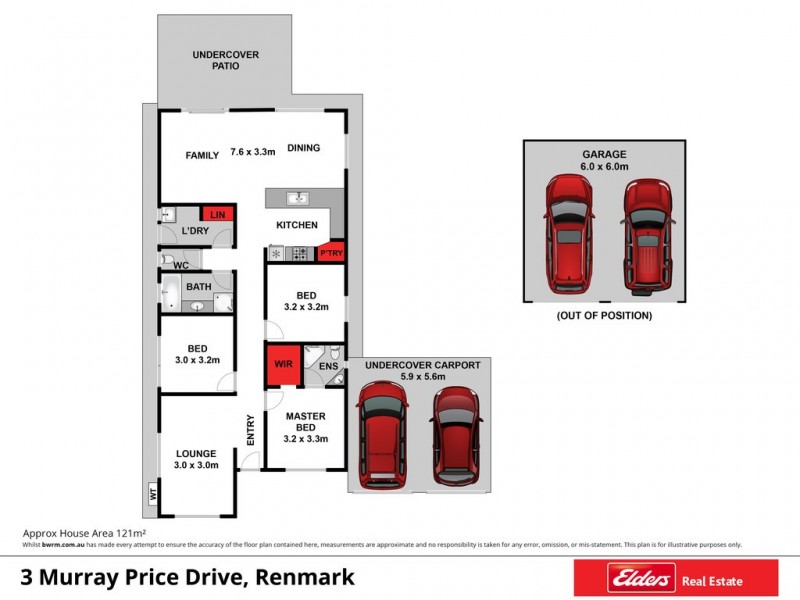 3 Murray Price Drive, Renmark SA 5341 Floorplan