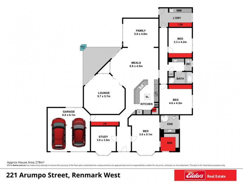 221 Arumpo Street, Renmark SA 5341 Floorplan