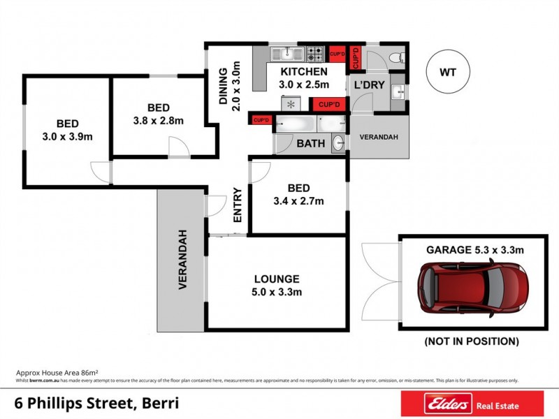 6 Phillips Road, Berri SA 5343 Floorplan