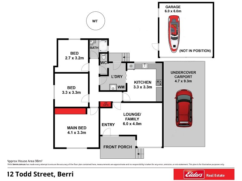 12 Todd Street, Berri SA 5343 Floorplan