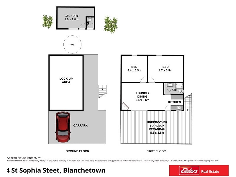 4 St Sophia Street, Blanchetown SA 5357 Floorplan