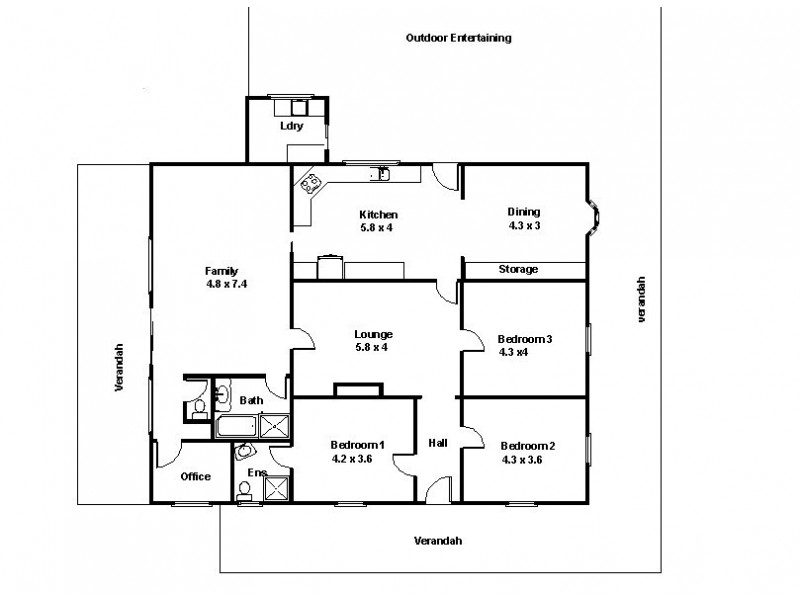 580 Krollig Road, Woolpunda SA 5330 Floorplan