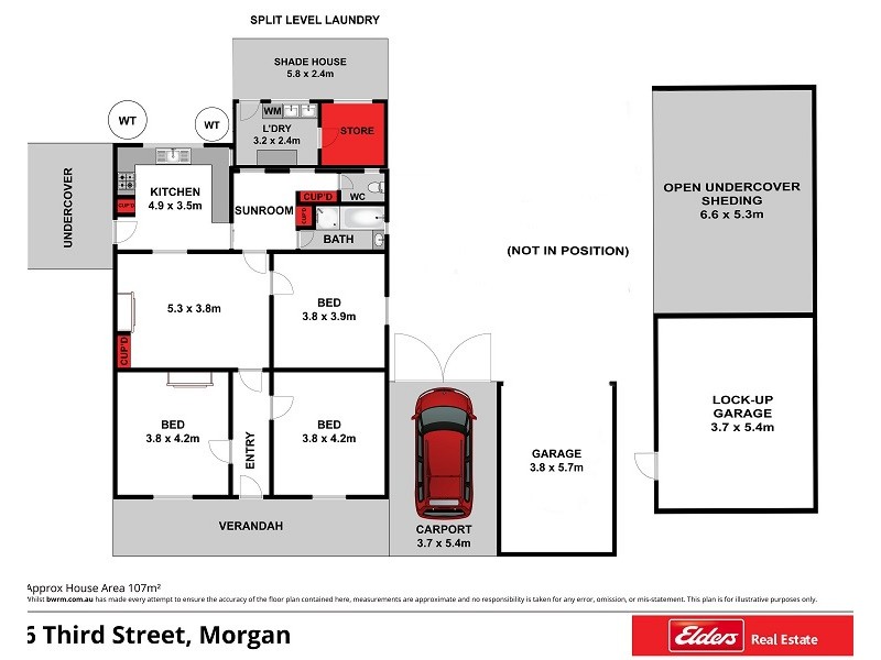 6 Third Street, Morgan SA 5320 Floorplan