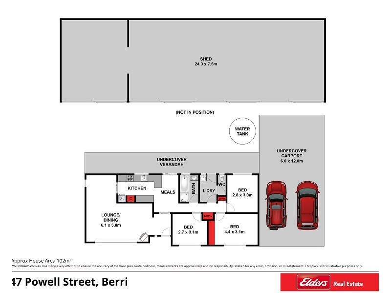 47 Powell Street, Berri SA 5343 Floorplan