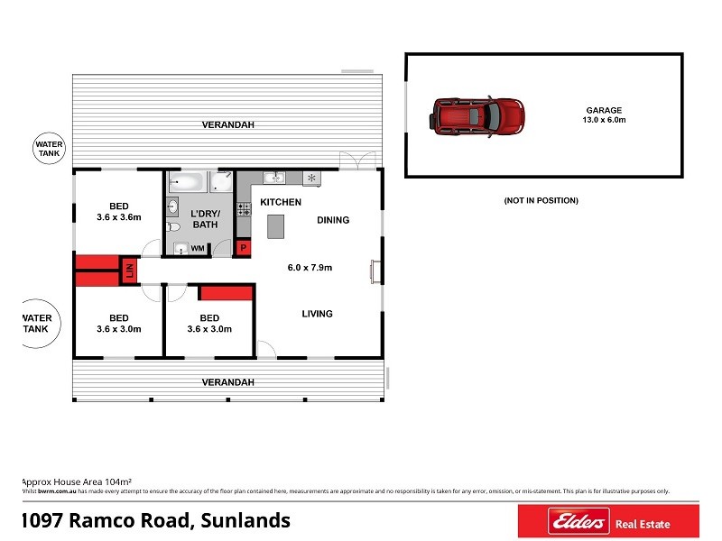 1097 Ramco Road, Sunlands SA 5322 Floorplan