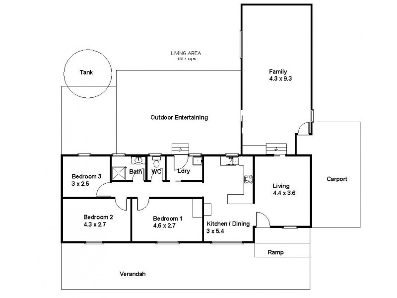 19 SECOND STREET, Loxton SA 5333 Floorplan