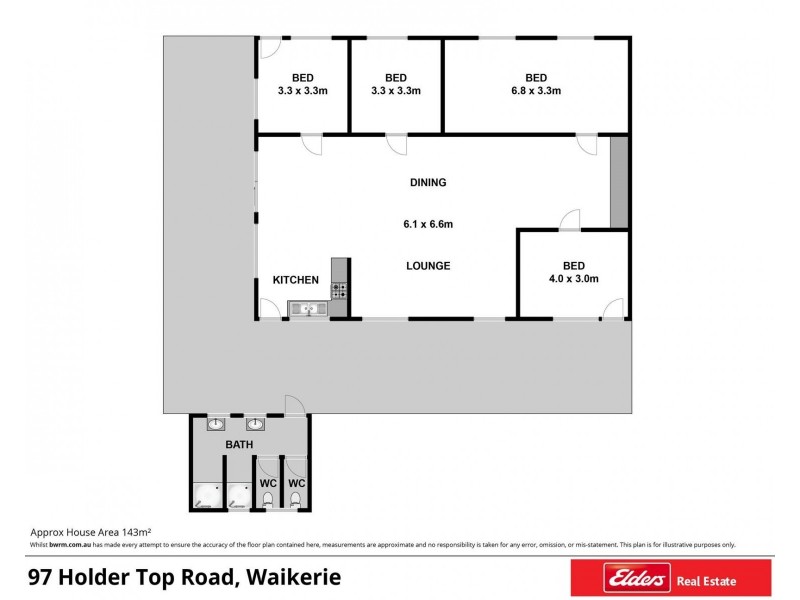 97 Holder Top Road, Waikerie SA 5330 Floorplan