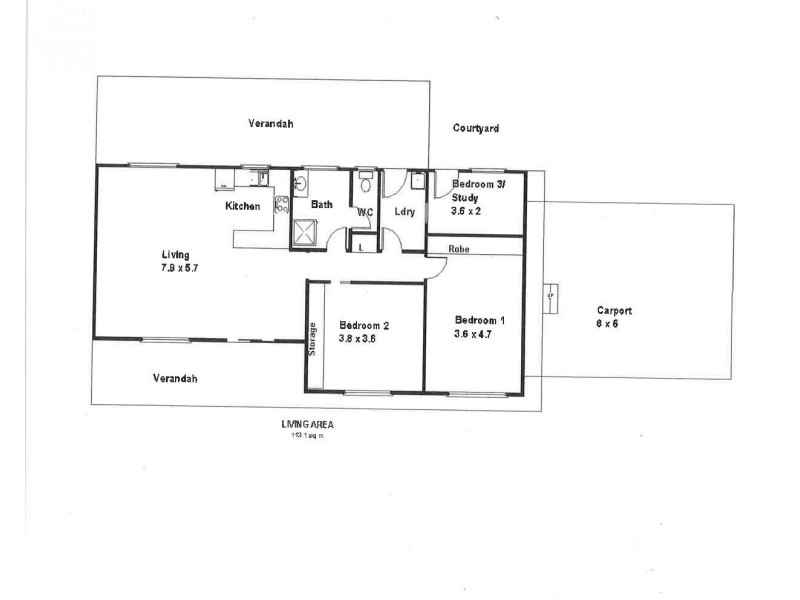 20 Morris Street, Loveday SA 5345 Floorplan