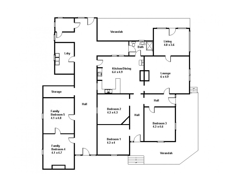 1449 Kingston Rd, Loxton SA 5333 Floorplan