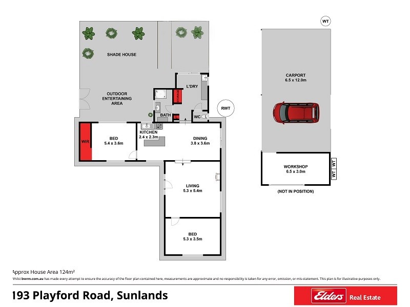 193 Playford Road, Sunlands SA 5322 Floorplan