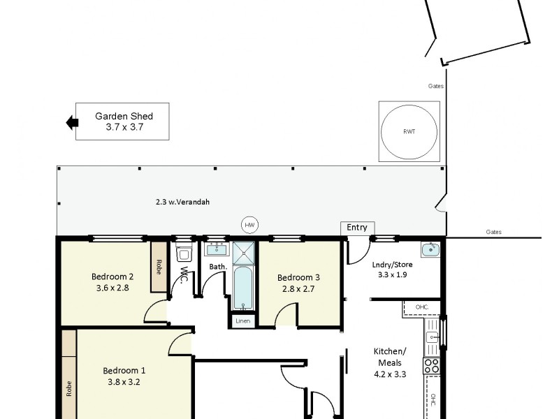 2 Grevillea Street, Renmark SA 5341 Floorplan