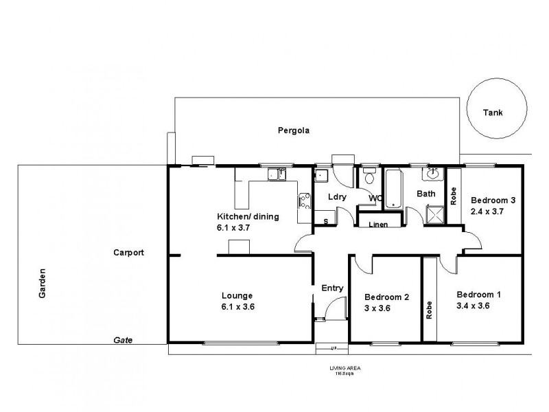73 SECOND STREET, Loxton SA 5333 Floorplan