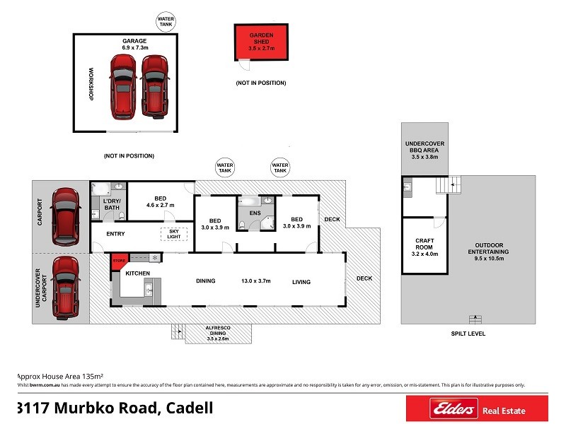 3117 Murbko Road, Cadell SA 5321 Floorplan
