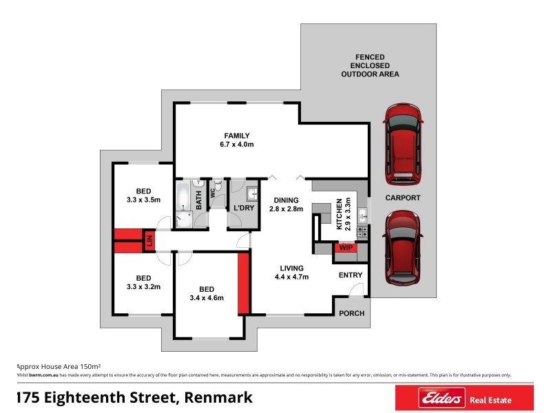 175 Eighteenth Street, Renmark SA 5341 Floorplan