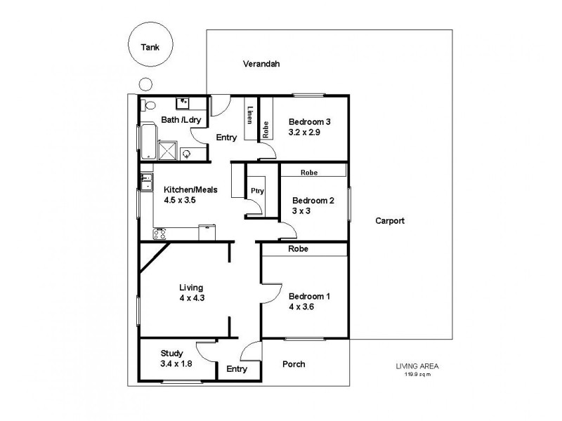 23 First Street, Loxton SA 5333 Floorplan