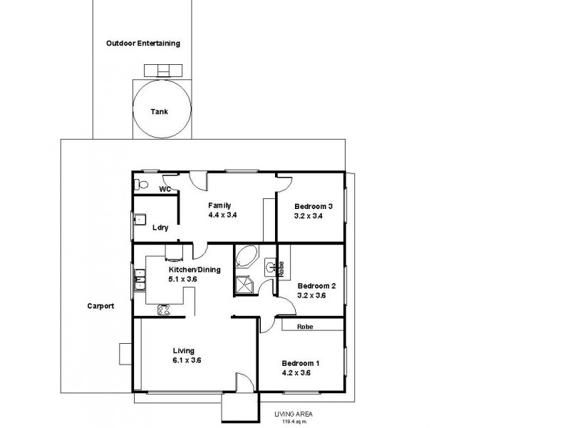 27 HILBIG STREET, Loxton SA 5333 Floorplan