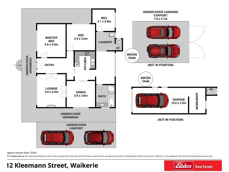 12 Kleemann Street, Waikerie SA 5330 Floorplan
