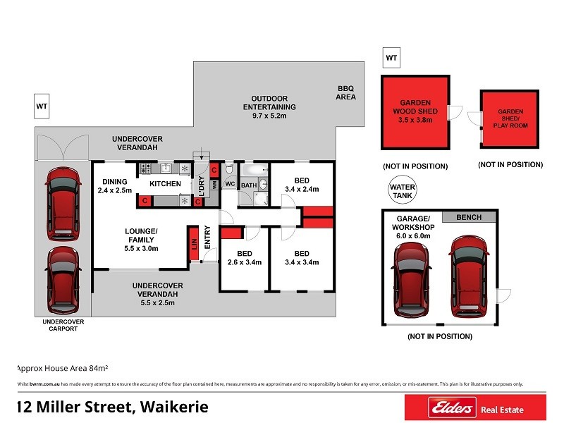 12 Miller Street, Waikerie SA 5330 Floorplan