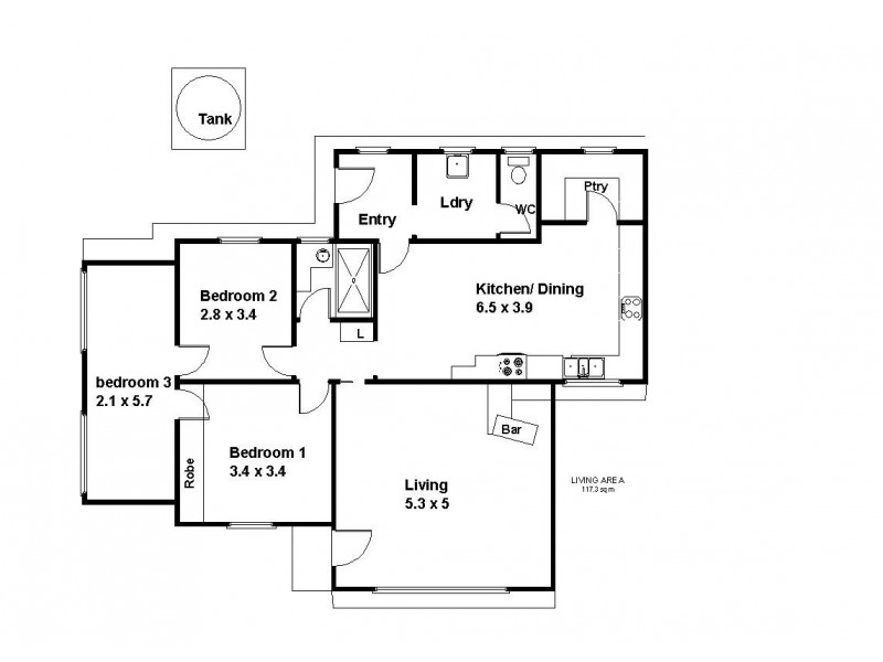41 Railway Tce, Renmark SA 5341 Floorplan