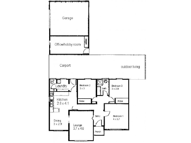 11 Fleming Street, Moorook SA 5332 Floorplan