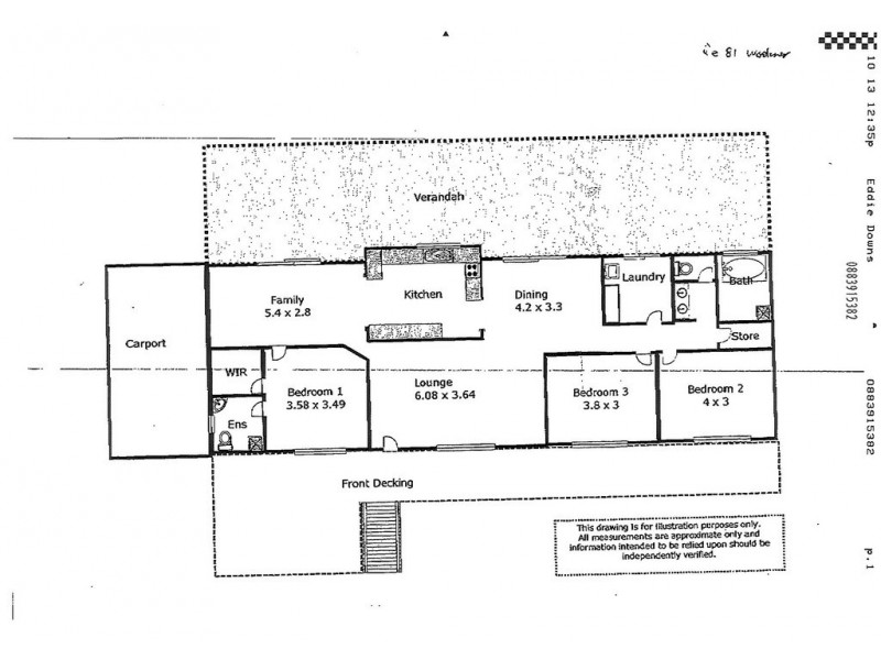 81 Woolmer Road, Glossop SA 5344 Floorplan