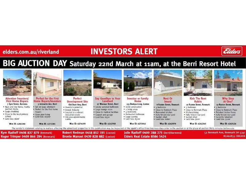 10 and 12 Ruston Street, Renmark SA 5341