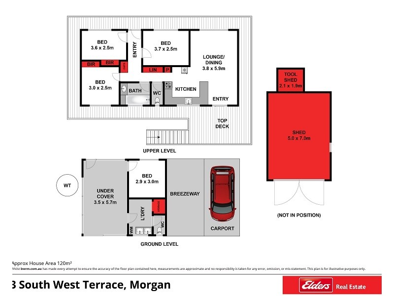 3 South West Terrace, Morgan SA 5320 Floorplan