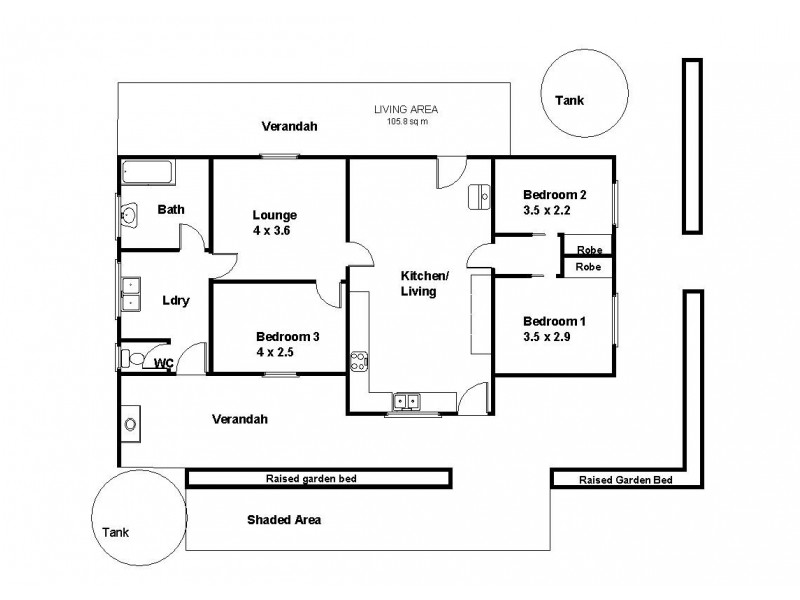 59 Perry Road, Waikerie SA 5330 Floorplan