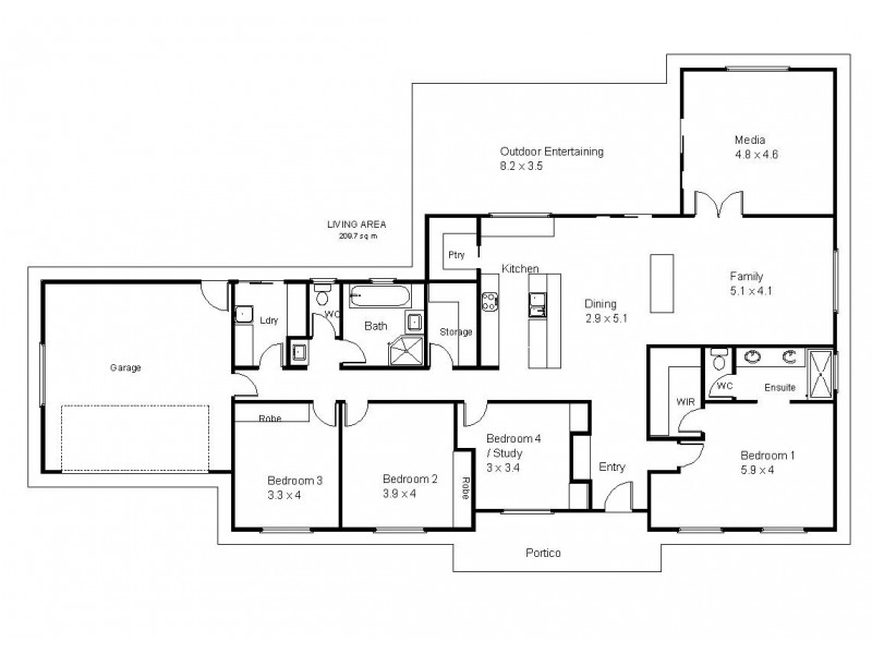 90 Gurney Road, Loxton SA 5333 Floorplan