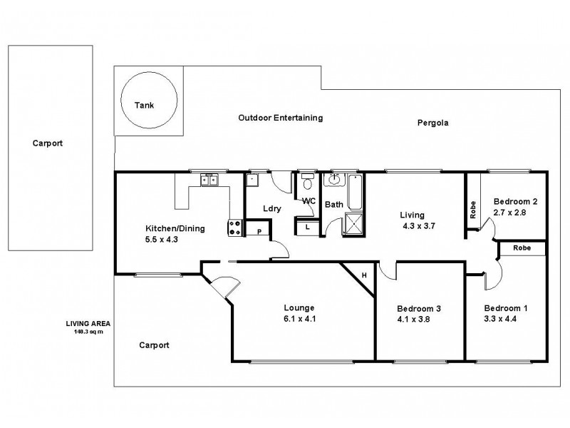 6 Cockin Road, Barmera SA 5345 Floorplan