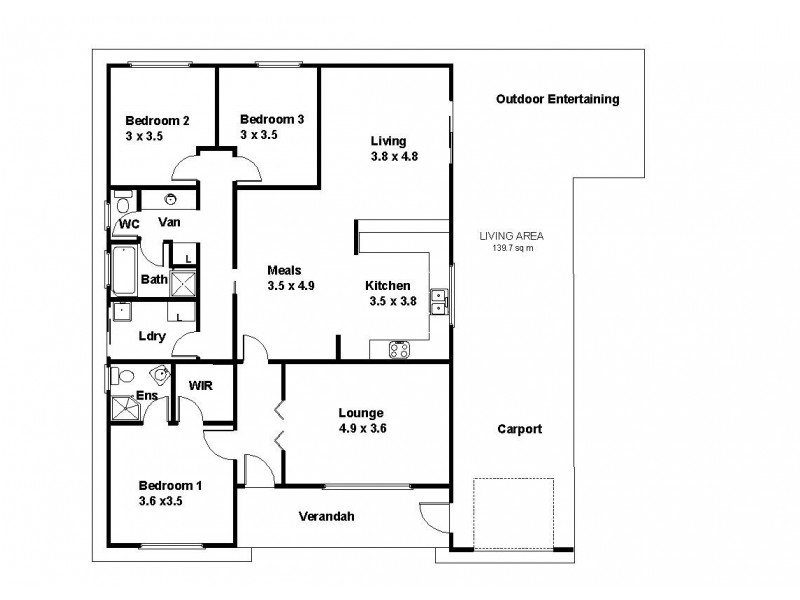 4 Walter Court, Paringa SA 5340 Floorplan