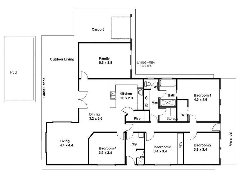 12A First Street, Loxton SA 5333 Floorplan