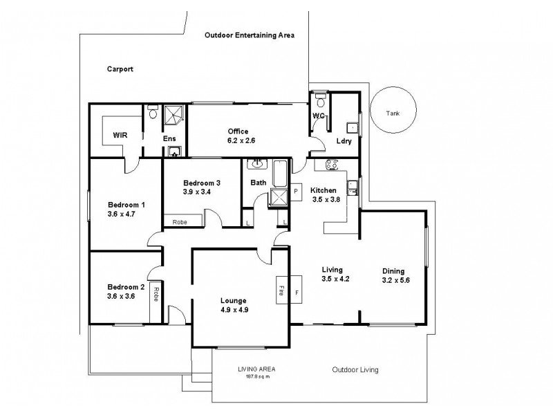 614-618 Kingston Road, Loxton SA 5333 Floorplan