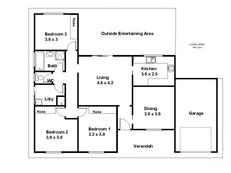 13 Cook Street, Renmark SA 5341 Floorplan