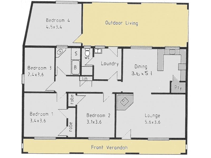 56 Tobruk Terrace, Loxton SA 5333 Floorplan