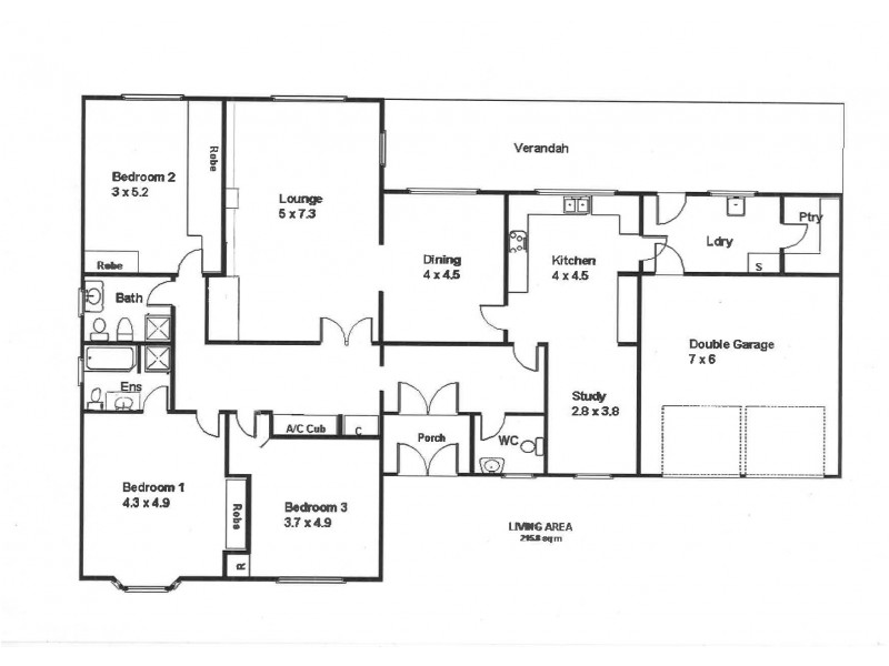 372 Old Sturt Highway, Glossop SA 5344 Floorplan