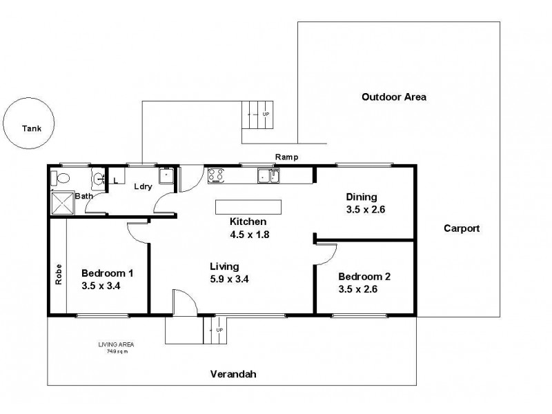 6 Kokoda Avenue, Renmark SA 5341 Floorplan