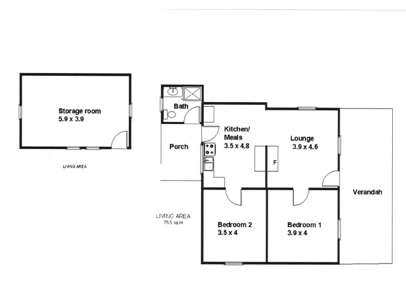 50 Baldock Road, Waikerie SA 5330 Floorplan